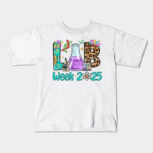 Lab Week 2025, Medical Lab Science, Microbiology, Laboratory, Lab Tech, Med Tech, Lab Scientist Kids T-Shirt
